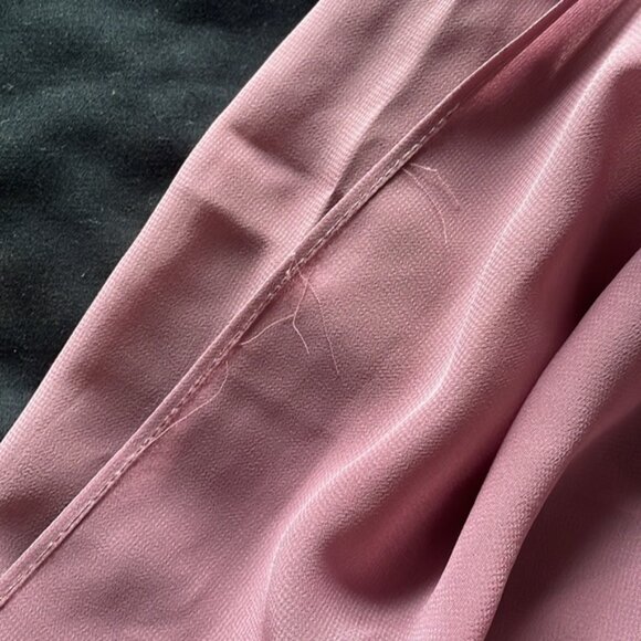 Revelry Bridesmaid Dress, Harper Chiffon Faux Wrap Dress, Peony 921, Size 12 - Picture 11 of 11